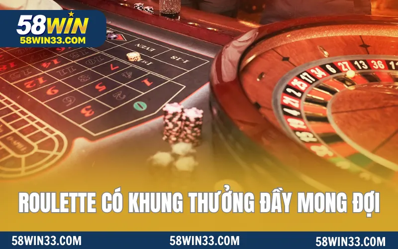 Roulette có khung thưởng đầy mong đợi